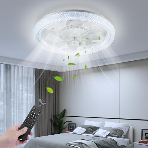 Sararoom 48cm LED Deckenleuchte mit Ventilator, 70W Deckenventilator mit Beleuchtung, 3 Farbtemperatur 6 Geschwindigkeiten Deckenlampe Dimmbar Fernbedienung & App für Wohnzimmer Schlafzimmer Büro Sararoom 48cm LED Deckenleuchte mit Ventilator, 70W Deckenventilator mit Beleuchtung, 3 Farbtemperatur 6 Geschwindigkeiten Deckenlampe Dimmbar Fernbedienung & App für Wohnzimmer Schlafzimmer Büro von Sararoom