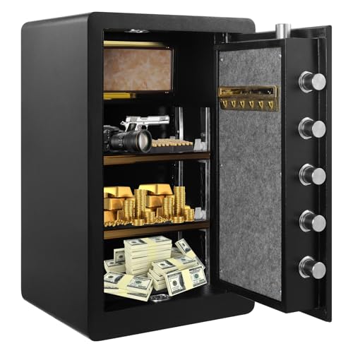 Sararoom 73L Safe Tresor Feuerfest | Möbeltresore | Elektronischer Tresor mit Programmierbarem digitalem Tastenfeld & Herausnehmbares Regal Schlüsseltresor Groß für Zuhause, Bargeld Schmuck Dokumente Sararoom 73L Safe Tresor Feuerfest | Möbeltresore | Elektronischer Tresor mit Programmierbarem digitalem Tastenfeld & Herausnehmbares Regal Schlüsseltresor Groß für Zuhause, Bargeld Schmuck Dokumente von Sararoom
