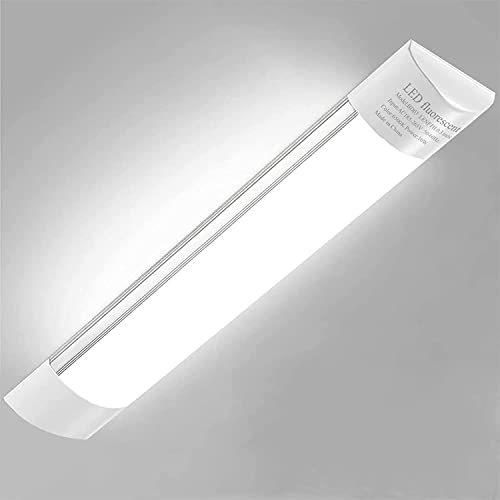 Sararoom LED Feuchtraumleuchte 60cm, 20W 2400LM LED Deckenleuchte Werkstatt Röhre Lichtleiste, Kaltweiß 6500K Werkstattlampe Leuchtstoffröhre Unterbauleuchte für Garage Büro Wohnzimmer Küche Keller von Sararoom
