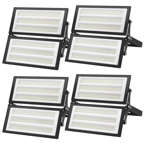Sararoom LED Strahler Scheinwerfer Flutlichter Außenstrahler - 200W, 6500K Kaltweiß, 4 Stücke von Sararoom
