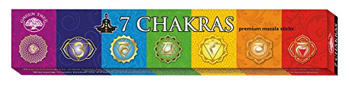 Chakra Räucherstäbchen Green Tree Incense"7 Chakras" 15gr. von Saraswati