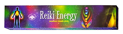Chakra Räucherstäbchen Green Tree Incense "Reiki Energy" 15gr. von Saraswati
