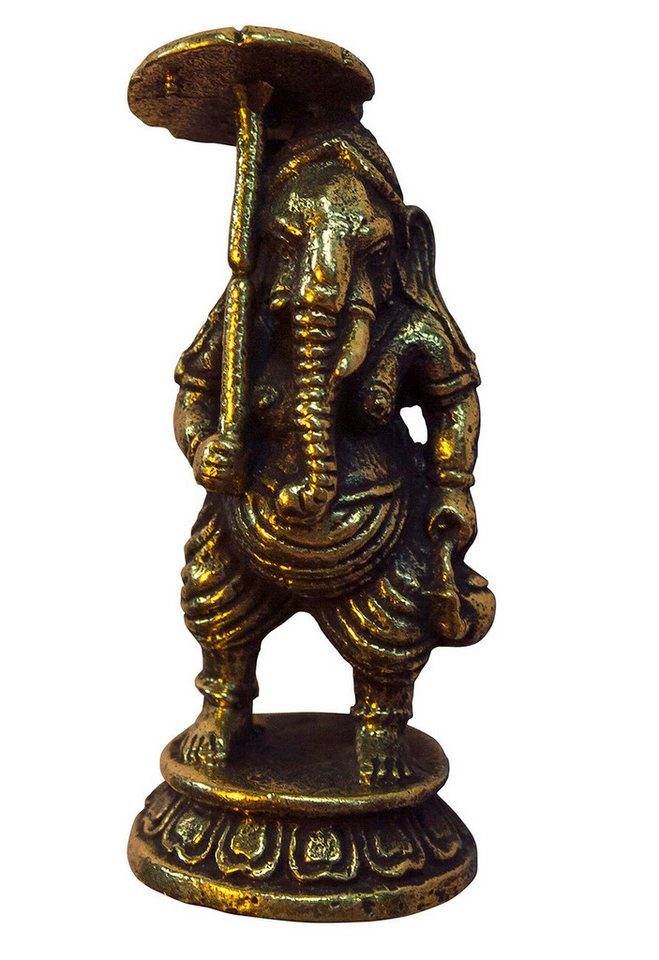 Saraswati Dekofigur Ganesha stehend mit Sonnenschirm Messing 1,5x3,5cm Saraswati Dekofigur Ganesha stehend mit Sonnenschirm Messing 1,5x3,5cm von Saraswati