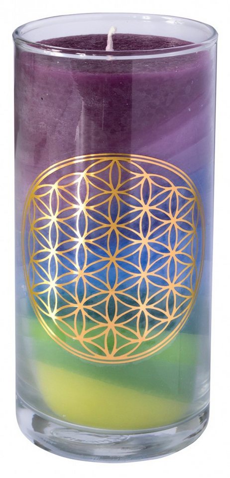 Saraswati Formkerze Kerze "Earth BDL" im Glas Stearin 14cm von Saraswati