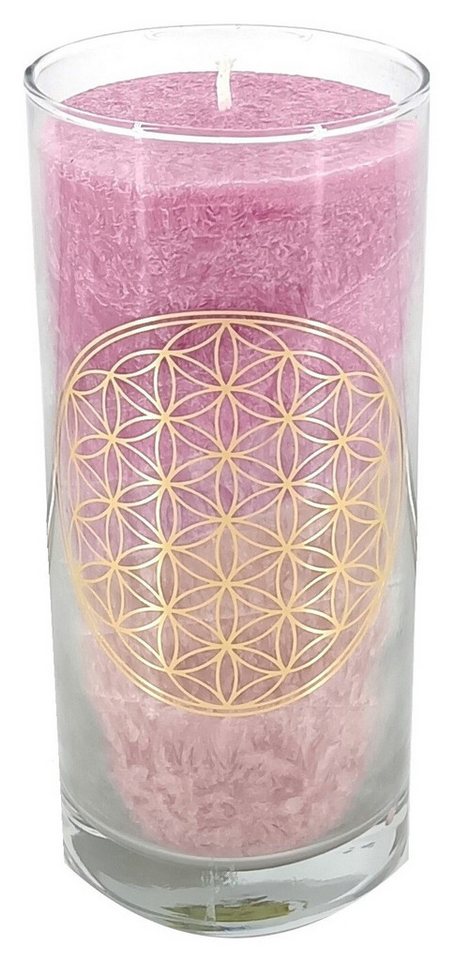 Saraswati Formkerze Kerze "Love BDL" im Glas Stearin 14cm von Saraswati