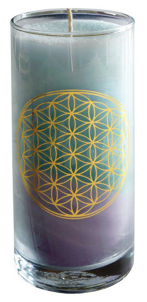 Saraswati Formkerze Kerze "Sea BDL" im Glas Stearin 14cm pastell von Saraswati