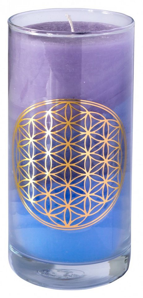 Saraswati Formkerze Kerze "Sky BDL" im Glas Stearin 14cm von Saraswati