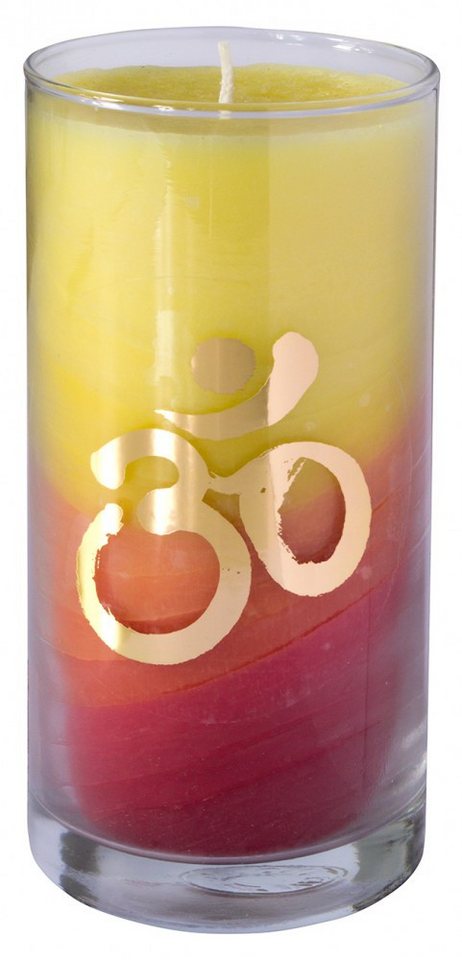 Saraswati Formkerze Kerze "Sunrise Om" im Glas Stearin 14cm Saraswati Formkerze Kerze "Sunrise Om" im Glas Stearin 14cm von Saraswati