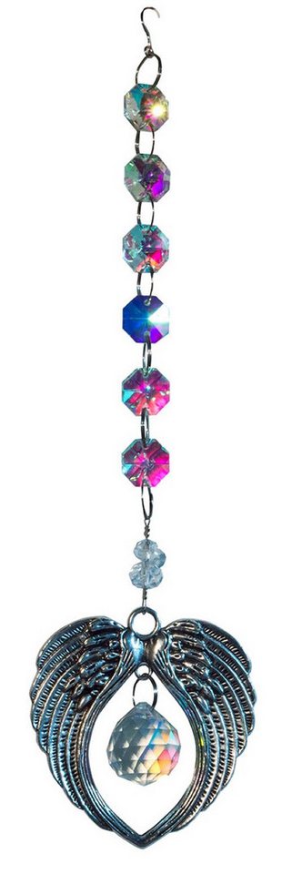Saraswati Hängedekoration Suncatcher "Angel Wing" Metall mit 20mm Kristallkugel 6x25cm Saraswati Hängedekoration Suncatcher "Angel Wing" Metall mit 20mm Kristallkugel 6x25cm von Saraswati