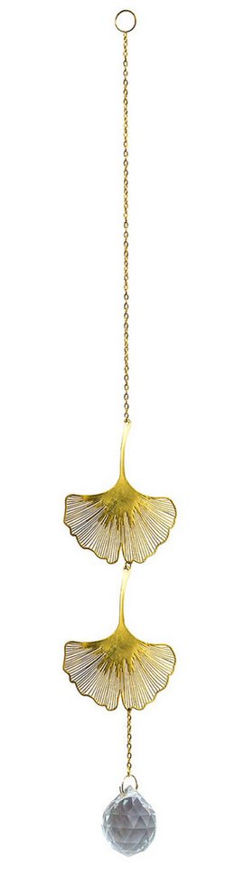 Saraswati Hängedekoration Suncatcher "Gingko" Messing mit 30mm Kristallkugel 6x40cm Saraswati Hängedekoration Suncatcher "Gingko" Messing mit 30mm Kristallkugel 6x40cm von Saraswati