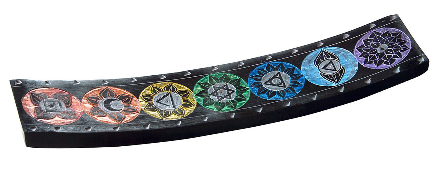 Saraswati Räucherstäbchen-Halter Räucherstäbchenhalter "7 Chakren" Black Stone graviert bunt 25x5cm Saraswati Räucherstäbchen-Halter Räucherstäbchenhalter "7 Chakren" Black Stone graviert bunt 25x5cm von Saraswati