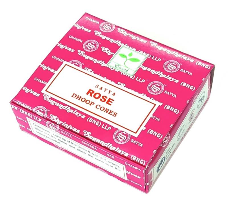 Satya Incense Räucherstäbchen Satya Sai Baba Rose" Kegel 12St. von Satya Incense