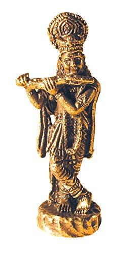 Saraswati Statue Krishna stehend Figur aus Messing 3cm Dekoration Buddhismus von Saraswati