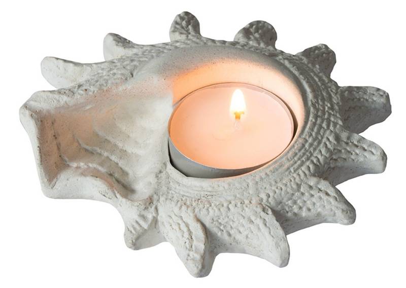 Saraswati Teelichthalter Teelichthalter "Muschel" Resin 10cm Saraswati Teelichthalter Teelichthalter "Muschel" Resin 10cm von Saraswati
