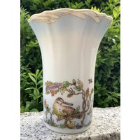 Vintage Porzellan Vase Vase Ole Winther Hutschenreuther „November" Ca 1980Jahre ~10, 2x5/8cm Schnepfe Goldauflagen Vintage Porzellan Vase Vase Ole Winther Hutschenreuther „November" Ca 1980Jahre ~10, 2x5/8cm Schnepfe Goldauflagen von SaraundOnsiFilzerei