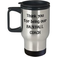 Baseball-Trainer-Dankes-Geschenk - Danke, Dass Sie Unser Baseball-Trainer-Reisebecher Sind Lustiger Kaffee Isolierbecher von SarcasticCoffeeMugs
