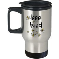 Bee Kind Reisebecher - Lustiger Isolierbecher Neuheit Geburtstag Weihnachten Jubiläum Gag Geschenke Idee von SarcasticCoffeeMugs