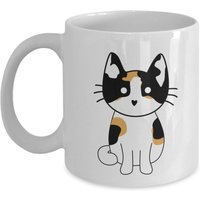 Calico Cat Kaffeetasse - Tasse Lustiger Tee Heiße Kakaotasse Neuheit Geburtstag Weihnachten Jubiläum Gag Geschenke Idee von SarcasticCoffeeMugs