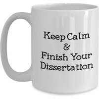 Dissertationstasse - Lustiger Tee Heißer Kakao Kaffeetasse Neuheit Geburtstag Weihnachten Gag Geschenke Idee von SarcasticCoffeeMugs