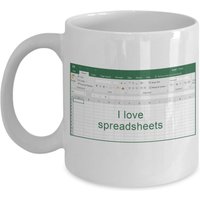 I Love Spreadsheets Kaffeetasse - Lustiger Tee Heißer Kakao Neuheit Geburtstag Weihnachten Jubiläum Gag Geschenke Idee I Love Spreadsheets Kaffeetasse - Lustiger Tee Heißer Kakao Neuheit Geburtstag Weihnachten Jubiläum Gag Geschenke Idee von SarcasticCoffeeMugs