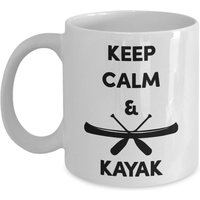 Kayak Tasse - Keep Calm & Lustiger Tee Heißer Kakao Kaffeetasse Neuheit Geburtstag Weihnachten Jubiläum Gag Geschenke Idee von SarcasticCoffeeMugs