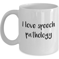 Speech Pathologe Geschenke - I Love Pathology Becher Lustiger Tee Heißer Kakao Kaffeetasse Geburtstag Weihnachts Gag Idee von SarcasticCoffeeMugs