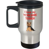 Yorkshire Terrier Reisebecher - Lustiger Tee Isolierbecher Neuheit Geburtstag Weihnachten Jahrestag Gag Geschenke Idee von SarcasticCoffeeMugs