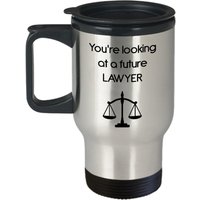 Zukünftiger Anwalt Reisebecher - Sie Suchen Einen Zukünftigen Lustiger Tee Heißer Kakao Isolierbecher Neuheit Geburtstag Weihnachten von SarcasticCoffeeMugs