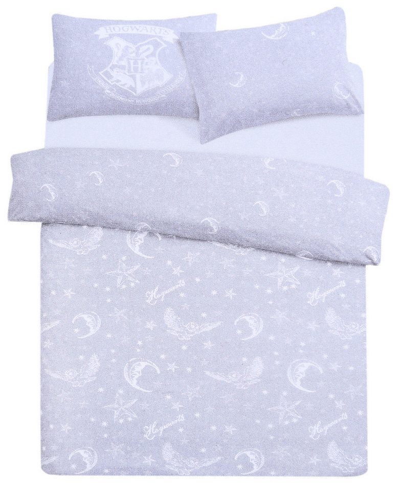 Sarcia.eu Bettbezug Graues Bettwäsche-Set mit Sternen-Motiv 200x200 HARRY POTTER von Sarcia.eu