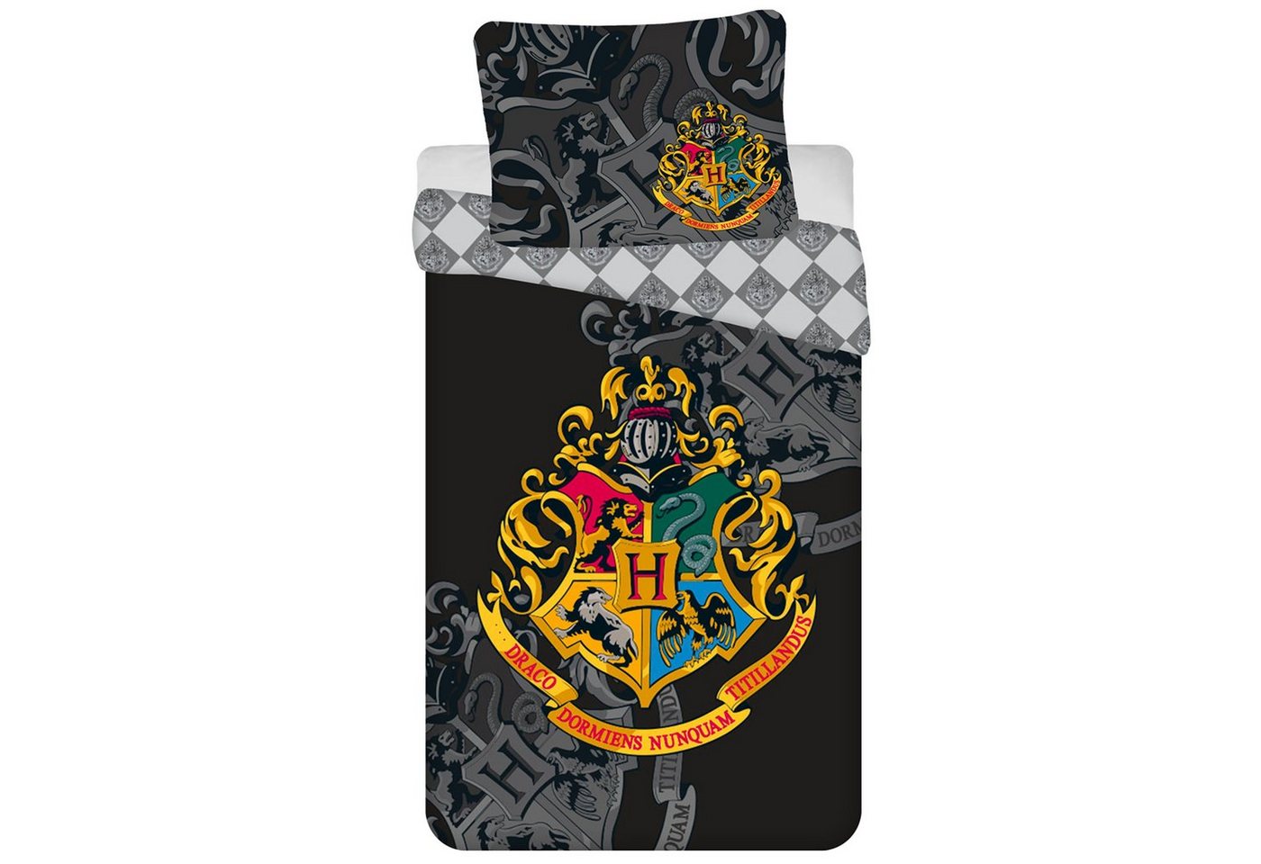 Bettbezug Harry Potter Hogwarts Kinderbettwäsche, Baumwolle 140cm x 200cm, Sarcia.eu von Sarcia.eu