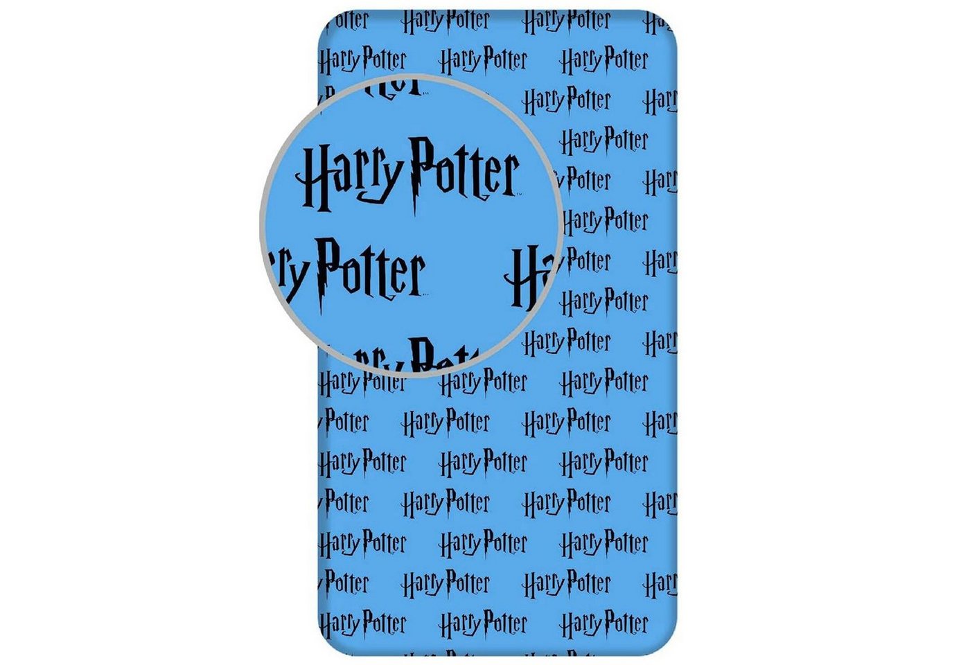 Bettlaken Harry Potter Kinderbettlaken blau, Baumwolllaken 90x200cm, Sarcia.eu von Sarcia.eu