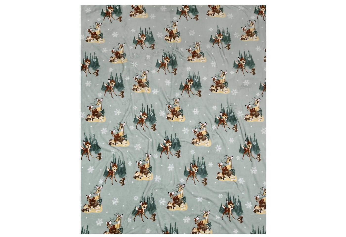 Plaid Bambi Disney Mint Tagesdecke/Decke groß, warm, Fleece 175x215 cm, Sarcia.eu von Sarcia.eu