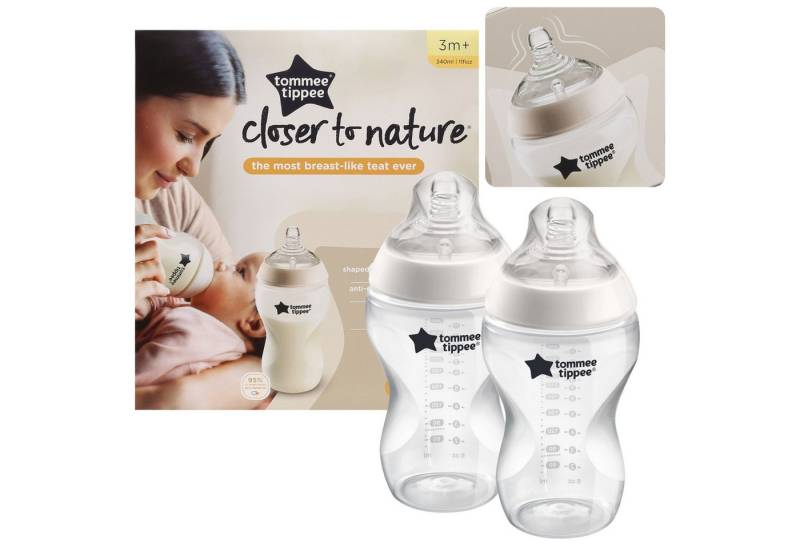 Sarcia.eu Babyflasche TOMMEE TIPPEE Closer To Nature Anti-colic Babyflasche 3m+, 2x340ml von Sarcia.eu