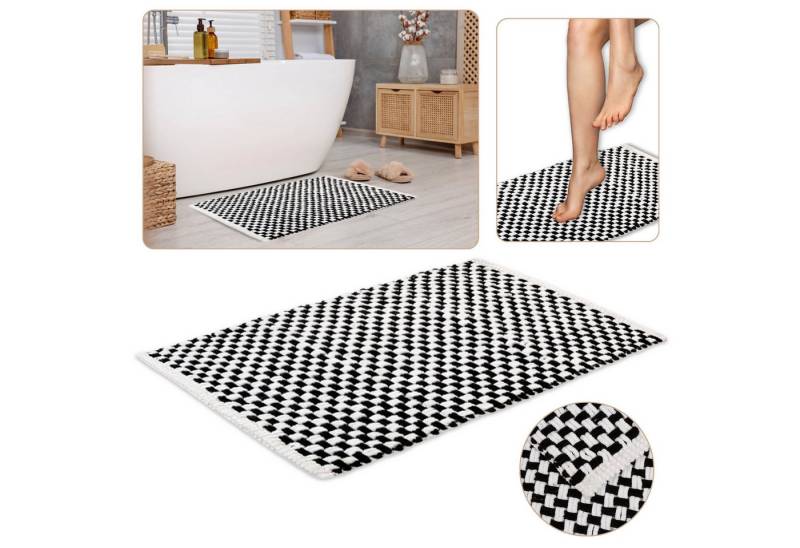 Sarcia.eu Badematte Geflochtene Badematte 50x80 cm, COOL Plüsch-Mikrofaser, HIGH Grammage Sarcia.eu Badematte Geflochtene Badematte 50x80 cm, COOL Plüsch-Mikrofaser, HIGH Grammage von Sarcia.eu