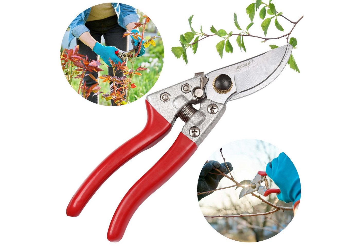 Sarcia.eu Baumschere Gartenschere, Astschere für Sträucher und Äste 20 cm von Sarcia.eu