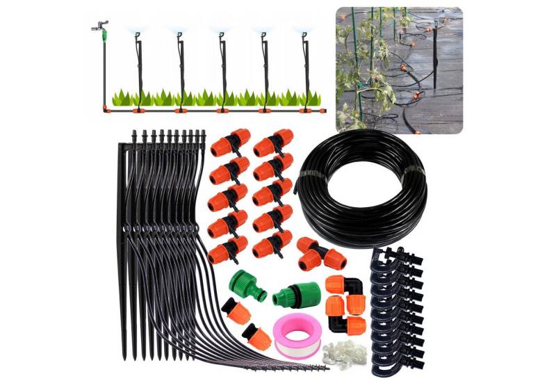 Sarcia.eu Tropfer Garten Sprinkler 20 m Set mit Zubehör & Automatik-Bewässerung von Sarcia.eu