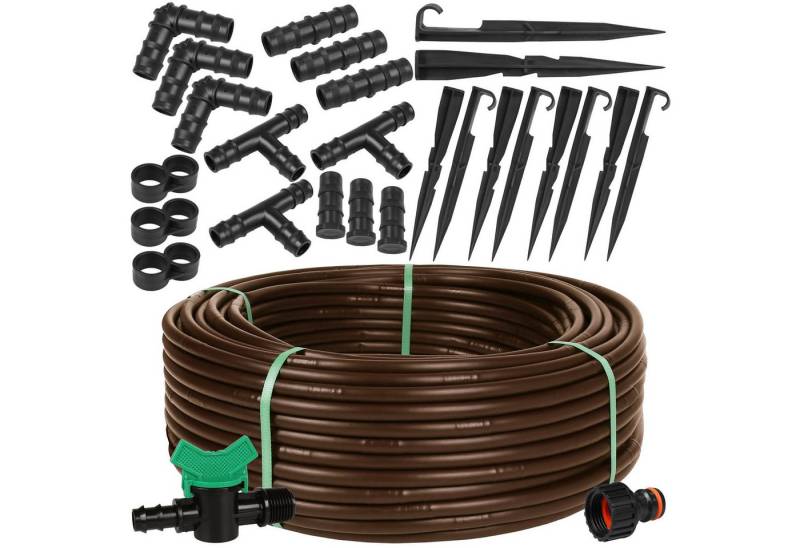 Sarcia.eu Bewässerungssystem Rivulis HYDRO 16mm/0,33m/2,2l/h braune Tropfleitung 25m+Zubehör von Sarcia.eu