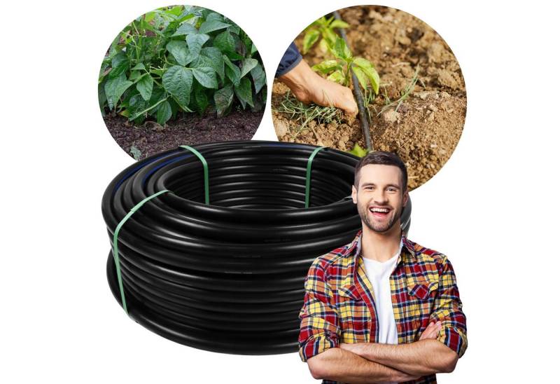 Sarcia.eu Bewässerungssystem Schwarzer PE Verlegrohr/Bewässerungsrohr 32mm PN6 von Sarcia.eu