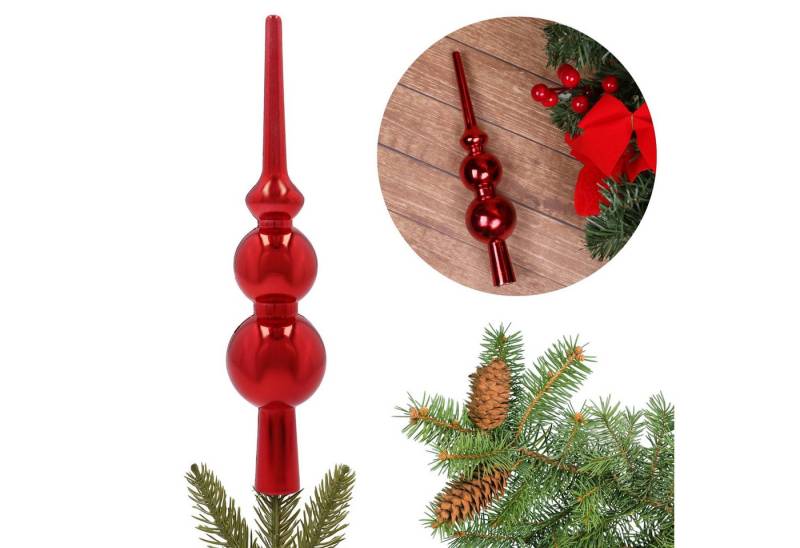 Sarcia.eu Christbaumspitze Rote Weihnachtsbaumspitze 20 cm Sarcia.eu Christbaumspitze Rote Weihnachtsbaumspitze 20 cm von Sarcia.eu