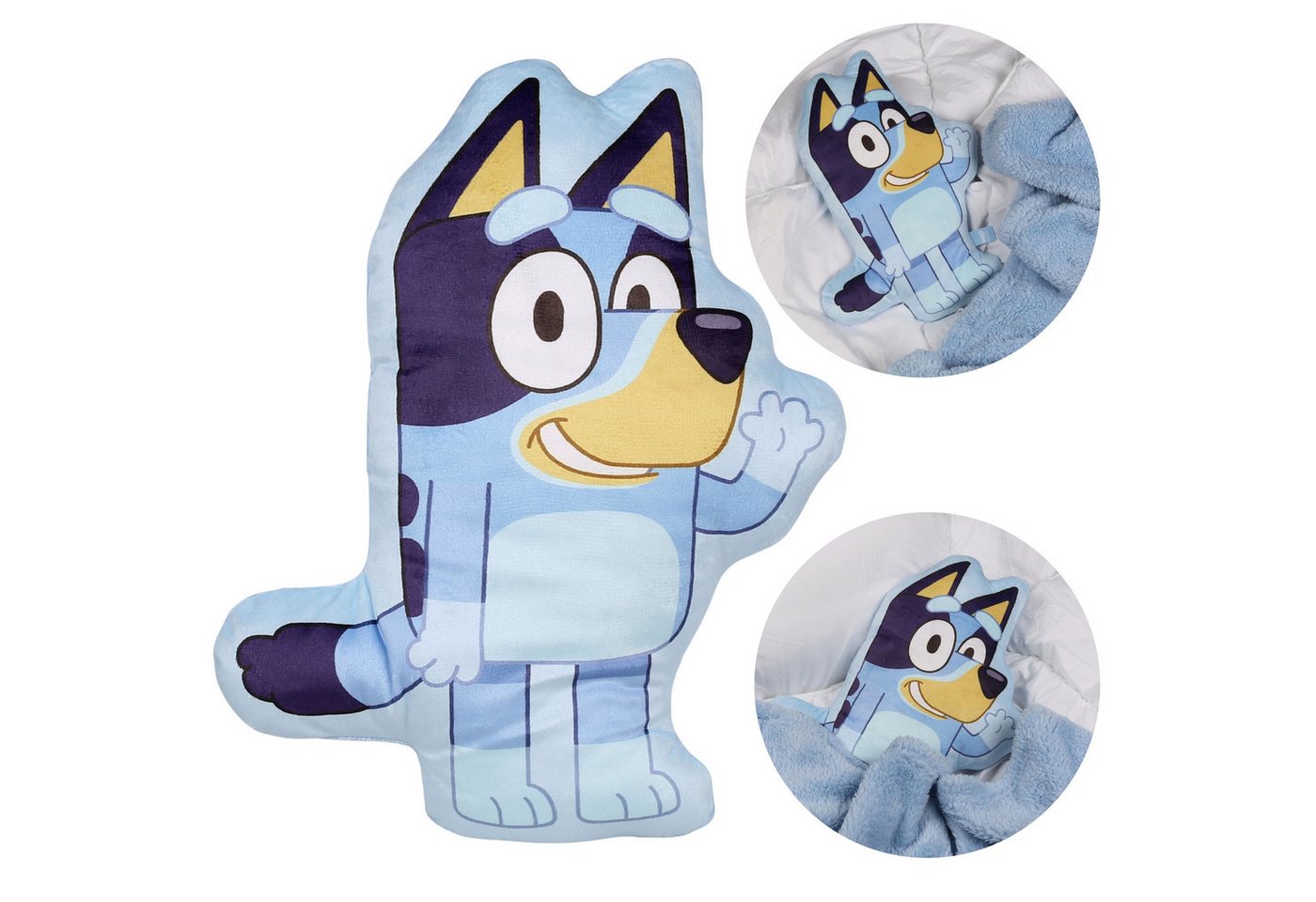 Sarcia.eu Dekokissen Bluey WEICHES Dekokissen, VELOURSFORM für das Kinderzimmer 33x26cm Sarcia.eu Dekokissen Bluey WEICHES Dekokissen, VELOURSFORM für das Kinderzimmer 33x26cm von Sarcia.eu