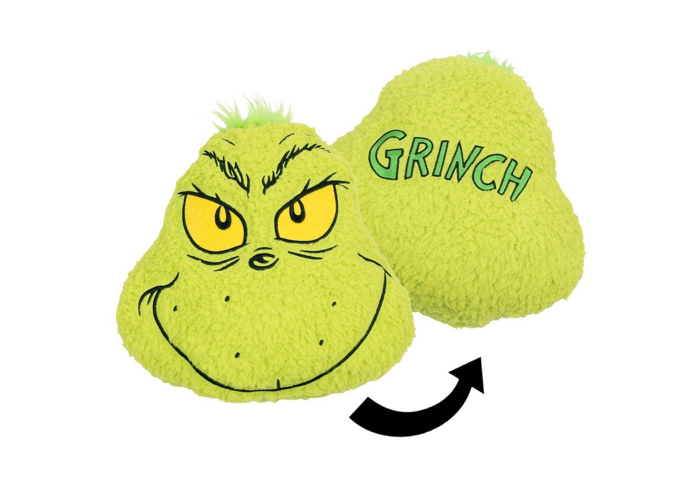 Sarcia.eu Dekokissen Grinch Grünes Dekokissen, weich 38x40 cm von Sarcia.eu