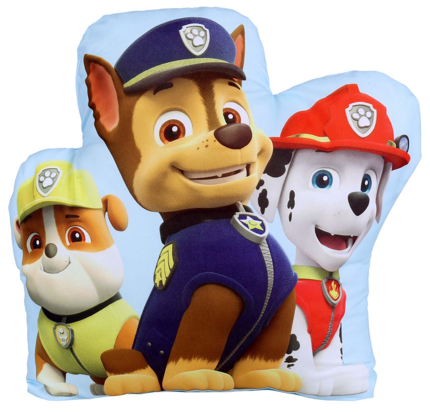 Sarcia.eu Dekokissen Hellblaues Kissen Formkissen mit Helden von Paw Patrol von Sarcia.eu