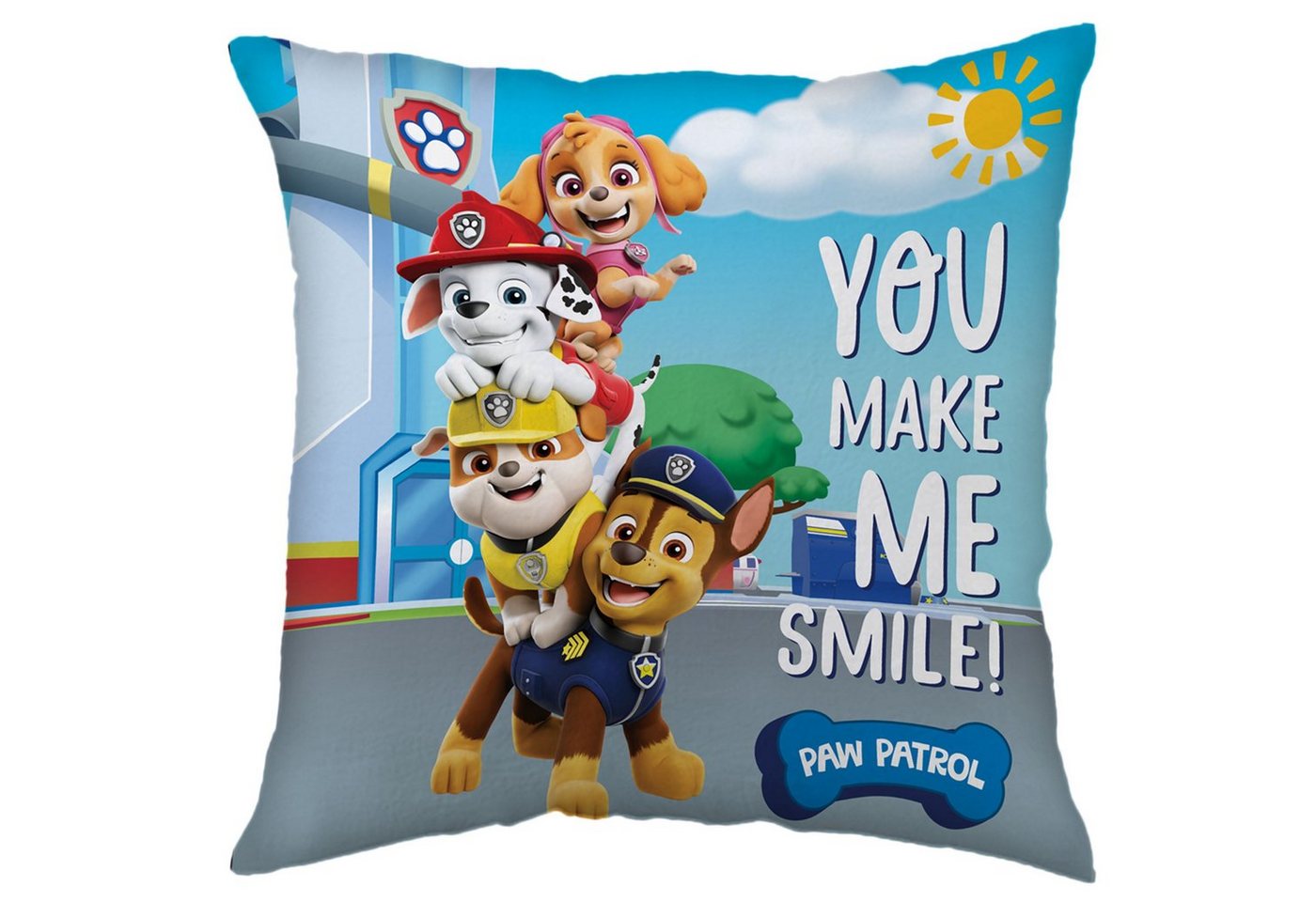 Sarcia.eu Dekokissen Paw Patrol Quadratisches Kissen, Zierkissen 40x40 cm von Sarcia.eu