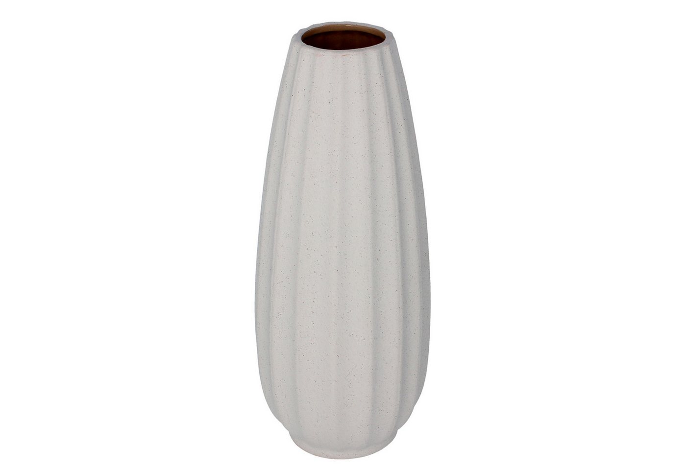 Sarcia.eu Dekovase Beige Keramikvase, hohe Blumenvase 12.5x12.5x32cm von Sarcia.eu