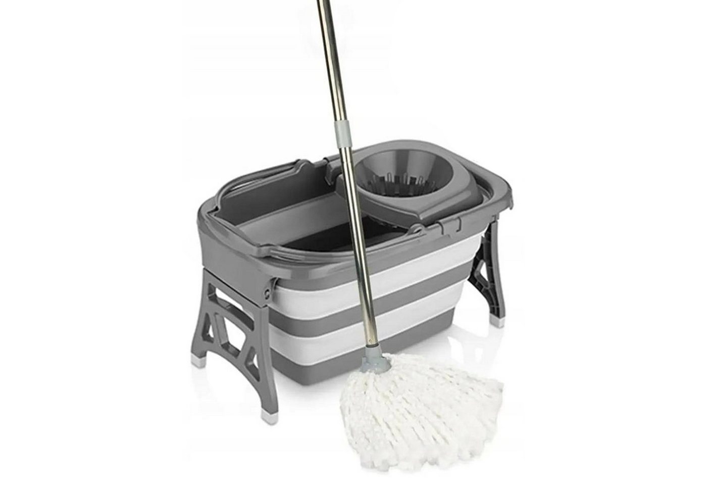 Sarcia.eu Falteimer Faleimer mit Auswringvorrichtung, mit Mopp - 20 Liter Sarcia.eu Falteimer Faleimer mit Auswringvorrichtung, mit Mopp - 20 Liter von Sarcia.eu