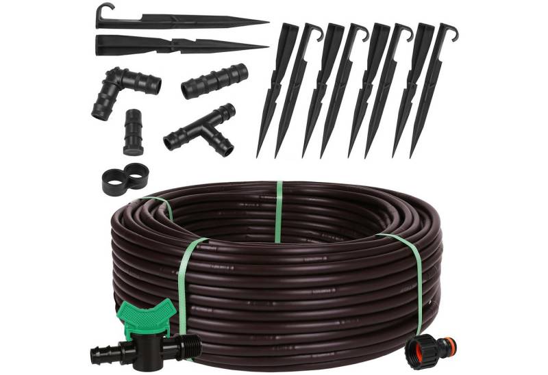 Sarcia.eu Gartenschlauch Braune Tropfbewässerung mit Druckkompensierung 16mm/2,2LPH+Zubehör von Sarcia.eu