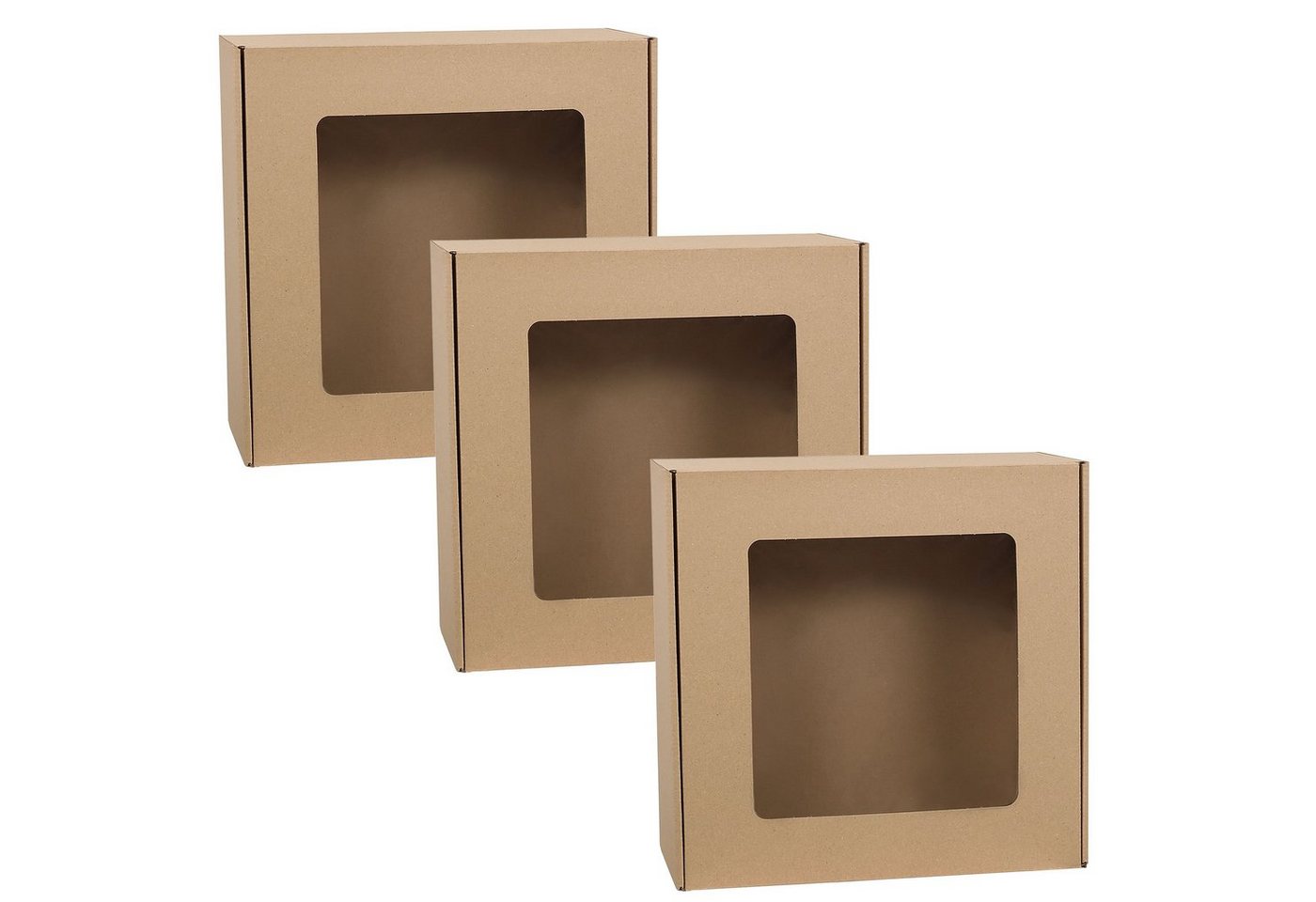 Sarcia.eu Geschenkbox Quadratische Geschenkbox mit Sichtfenster, Geschenkbox, 30x30x10 cm x3 Sarcia.eu Geschenkbox Quadratische Geschenkbox mit Sichtfenster, Geschenkbox, 30x30x10 cm x3 von Sarcia.eu