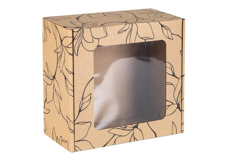 Sarcia.eu Geschenkbox Rechteckige Geschenkbox mit Sichtbox, Blumendruck 20x20x10 cm x5 Sarcia.eu Geschenkbox Rechteckige Geschenkbox mit Sichtbox, Blumendruck 20x20x10 cm x5 von Sarcia.eu