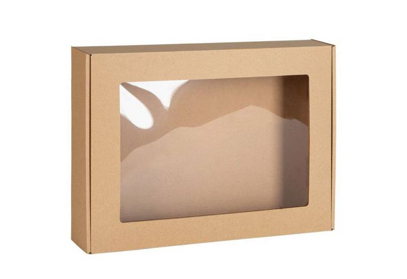 Sarcia.eu Geschenkbox Rechteckige Geschenkbox mit Sichtfenster 35x25x5 cm x5 von Sarcia.eu