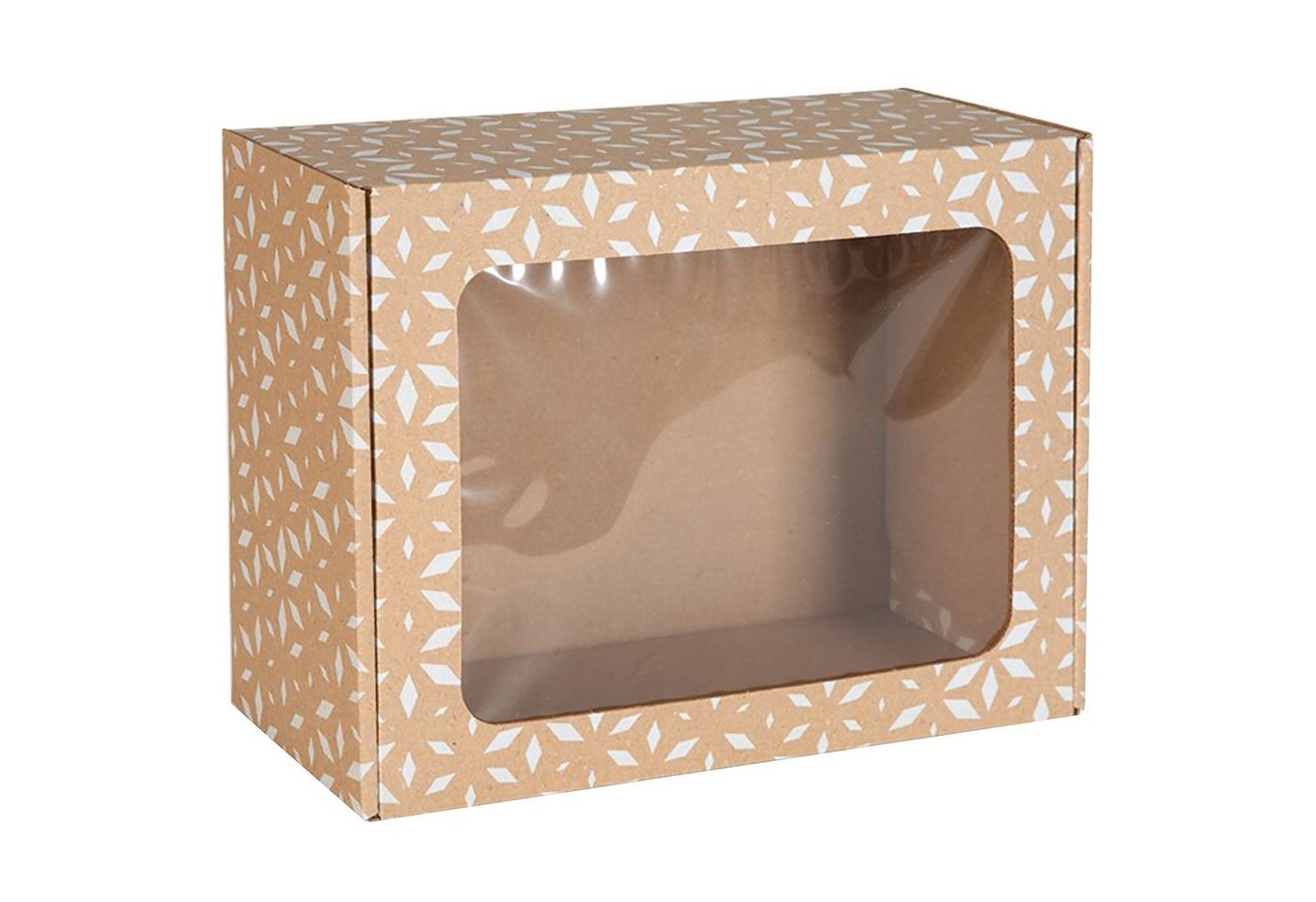 Sarcia.eu Geschenkbox Rechteckige Geschenkbox mit weißem geometrischen Druck 25x20x10 cm x1 von Sarcia.eu